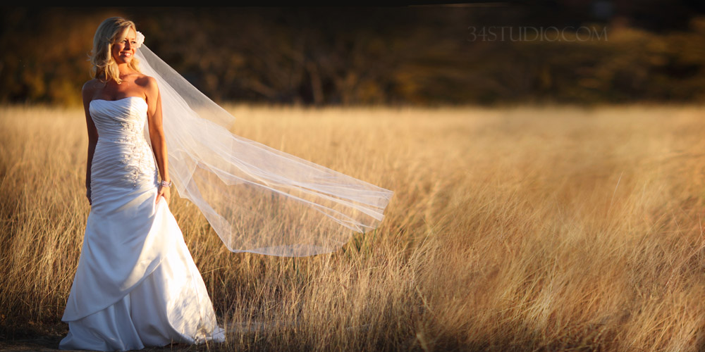 white rock lake blonde bride flying veil