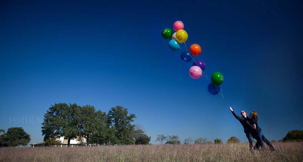 blusky baloons engagement